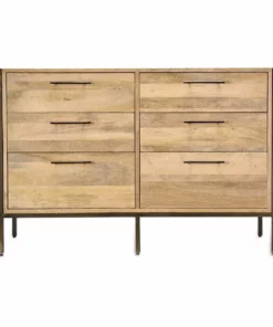 Nkuku Living Room Dasai Mango Wood Chest Of Drawers
