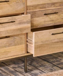 Nkuku Living Room Dasai Mango Wood Chest Of Drawers