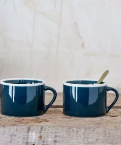 Nkuku Datia Large Mug - Dark Teal (Set Of 2)