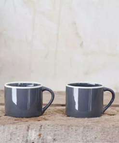 Nkuku Tableware Datia Large Mug - Slate (Set Of 2)