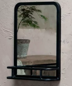 Nkuku Demsa Mirror With Shelf Home Accessories