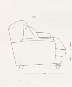 Nkuku Living Room Deni Grand Sofa