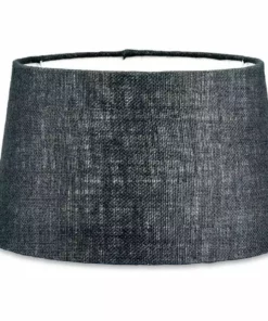Nkuku Dia Jute Lampshade - Ink Living Room