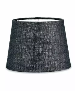 Nkuku Dia Jute Lampshade - Ink Living Room