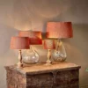 Nkuku Dia Jute Lampshade - Rust Living Room