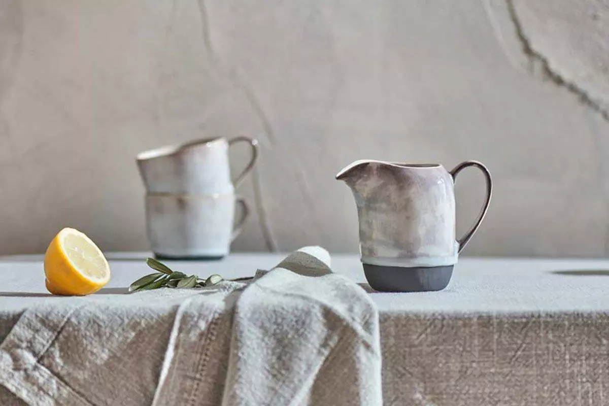 Nkuku Edo Jug - Slate Tableware 3 Nkuku Edo Jug - Slate Tableware