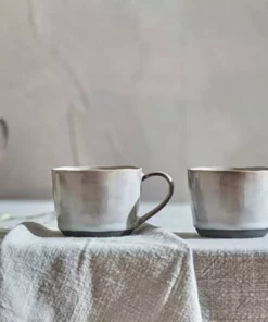 Nkuku Edo Small Mug - Slate (Set Of 2)