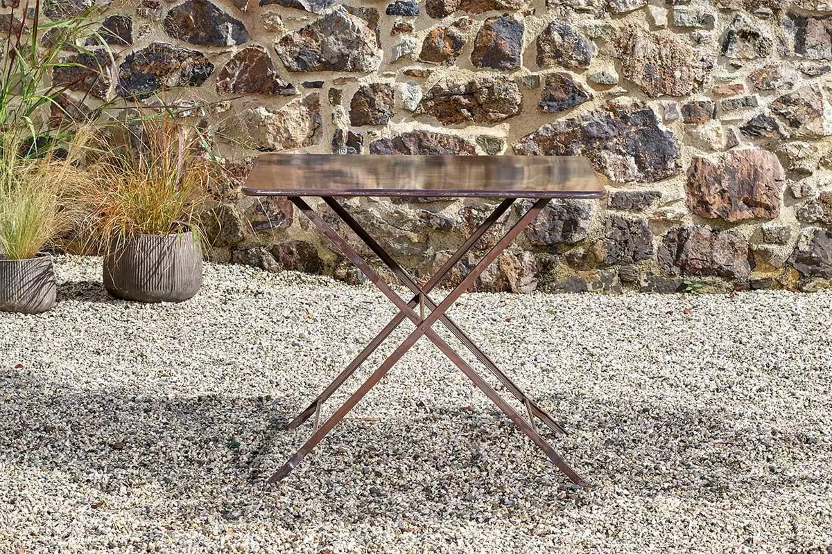 Nkuku Ekete Iron Bistro Table - Large Garden Furniture 4 Nkuku Ekete Iron Bistro Table - Large Garden Furniture
