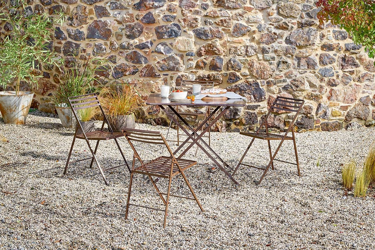 Nkuku Ekete Iron Bistro Table - Large Garden Furniture 3 Nkuku Ekete Iron Bistro Table - Large Garden Furniture