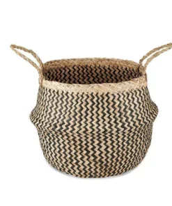 Nkuku Ekuri Basket - Black & Natural Home Accessories