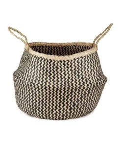 Nkuku Ekuri Basket - Black & Natural Home Accessories