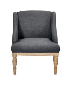 Nkuku Elbu Linen Armchair - Charcoal Living Room 20 Nkuku Elbu Linen Armchair - Charcoal Living Room