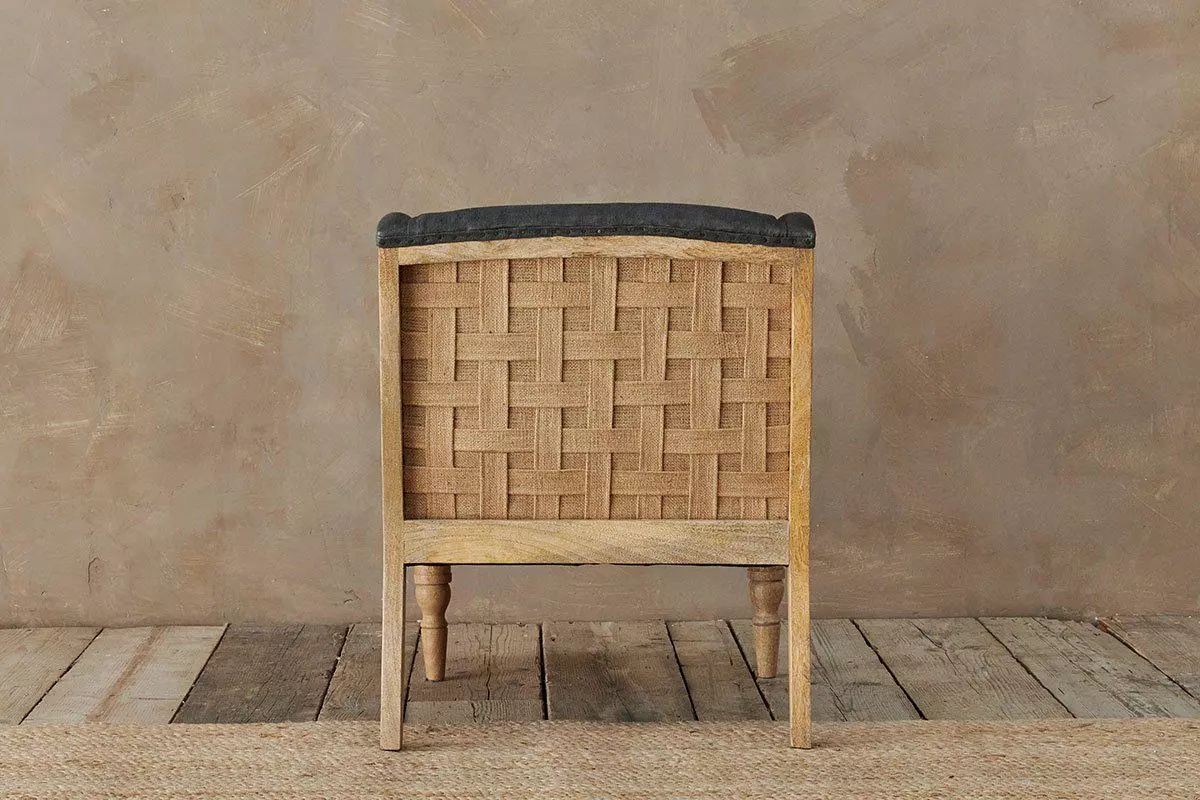 Nkuku Elbu Linen Armchair - Charcoal Living Room 6 Nkuku Elbu Linen Armchair - Charcoal Living Room