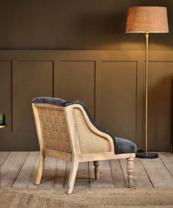 Nkuku Elbu Velvet Armchair - Moss