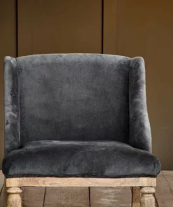 Nkuku Elbu Velvet Armchair - Moss