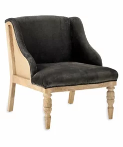 Nkuku Elbu Velvet Armchair - Moss