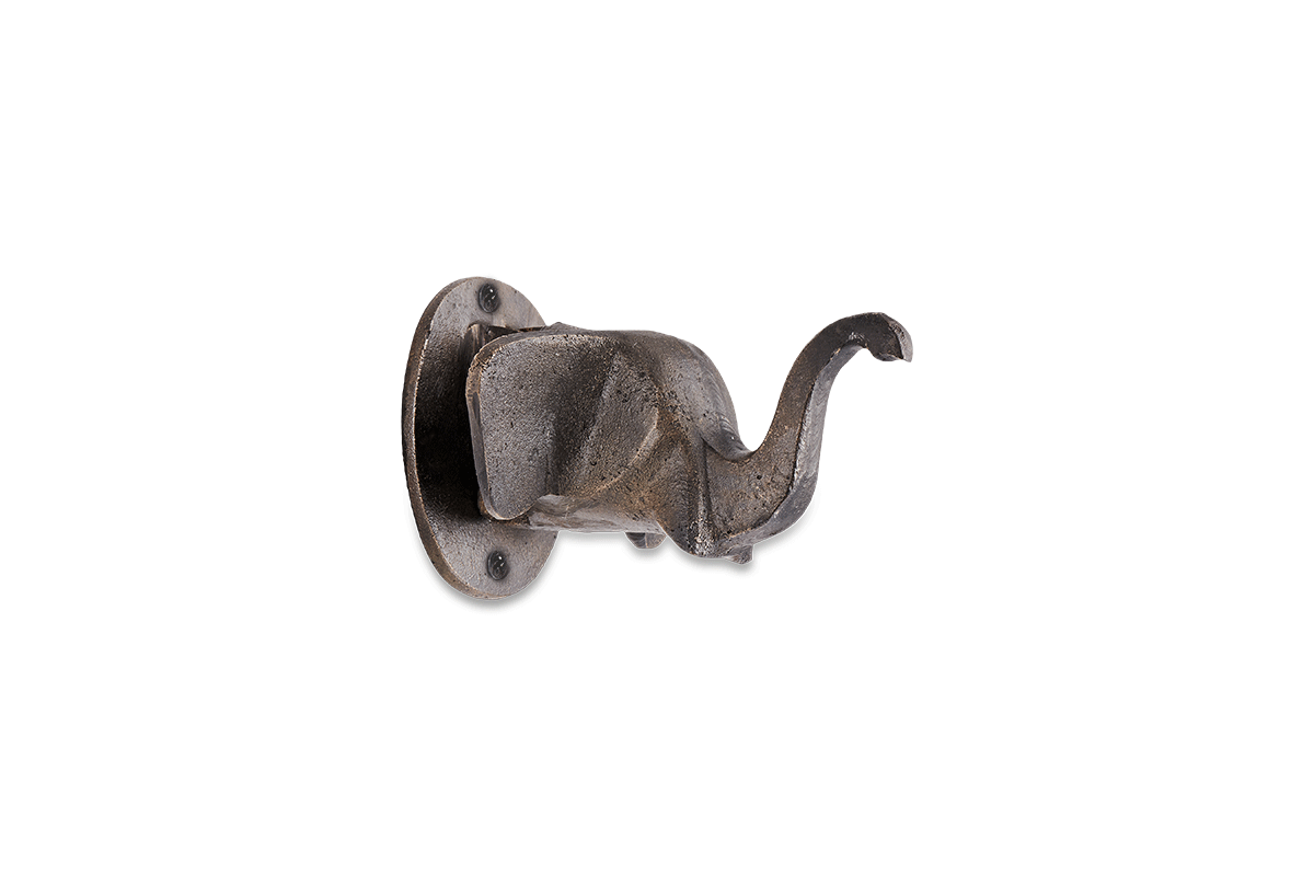 Nkuku Elephant Door Knocker - Antique Black Home Accessories 6 Nkuku Elephant Door Knocker - Antique Black Home Accessories