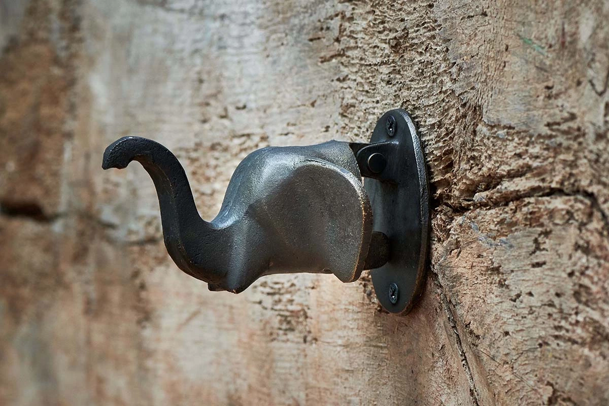 Nkuku Elephant Door Knocker - Antique Black Home Accessories 7 Nkuku Elephant Door Knocker - Antique Black Home Accessories
