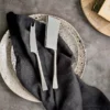 Nkuku Ena Cheese Knife Set - Brushed Silver (Set Of 2) Tableware