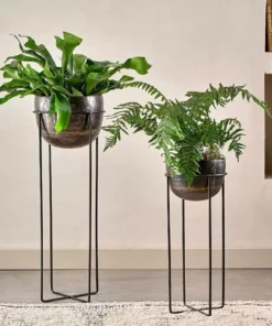 Nkuku Home Accessories Endo Reclaimed Iron Planter Stand