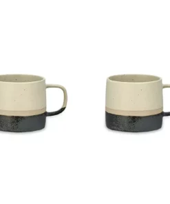 Nkuku Tableware Enesta Dipped Mug - Cream (Set Of 2)