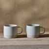 Nkuku Enesta Line Mug - Cream (Set Of 2)