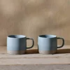 Nkuku Enesta Line Mug - Dusty Blue (Set Of 2) Tableware 1 Nkuku Enesta Line Mug - Dusty Blue (Set Of 2) Tableware