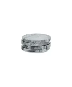 Nkuku Esa Marble Coasters - Grey (Set Of 4) Table Accessories