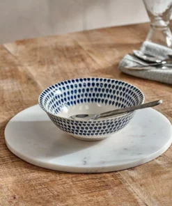 Nkuku Esa Marble Table Mat - White Table Accessories