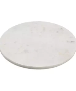 Nkuku Esa Marble Table Mat - White Table Accessories