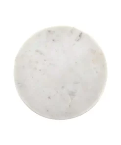 Nkuku Esa Marble Table Mat - White Table Accessories