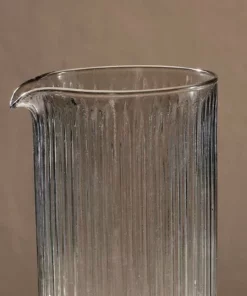 Nkuku Fali Glass Jug - Smoke