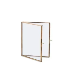 Nkuku Home Accessories Folded Danta Frame - Antique Brass