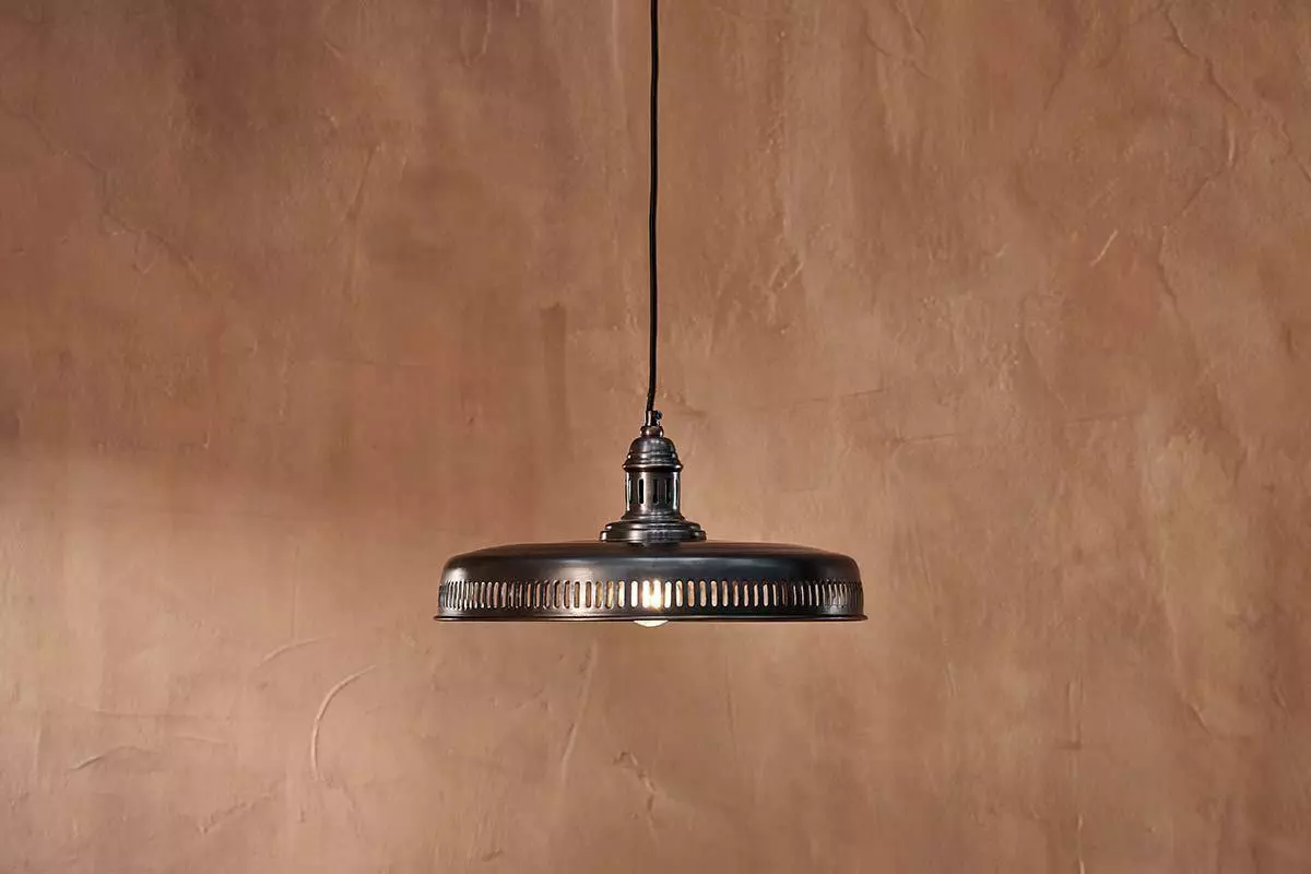 Nkuku Gabra Iron Flat Pendant - Large 3 Nkuku Gabra Iron Flat Pendant - Large