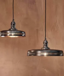 Nkuku Gabra Iron Flat Pendant - Small