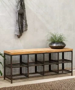Nkuku Hasa Industrial Storage Bench