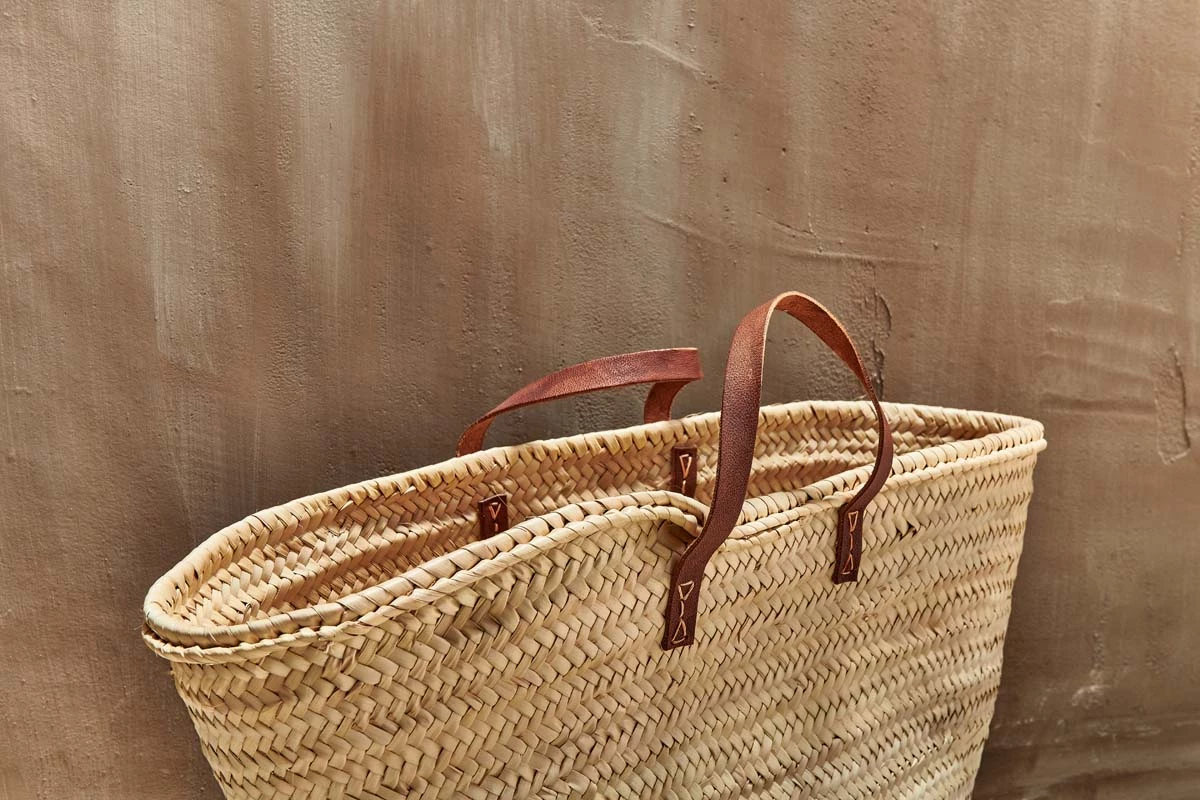 Nkuku Hasani Moroccan Shopper - Short Handles Soft Furnishings 4 Nkuku Hasani Moroccan Shopper - Short Handles Soft Furnishings