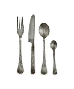 Nkuku Huri Cutlery Set - Burnt Silver (Set Of 16)