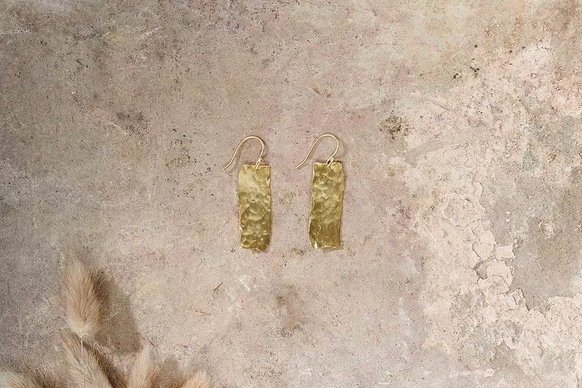 Nkuku Huron Hammered Earrings Eco-Friendly Gifts 3 Nkuku Huron Hammered Earrings Eco-Friendly Gifts