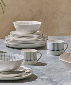 Nkuku Iba Large Ceramic Mug - Indigo (Set Of 2) Tableware