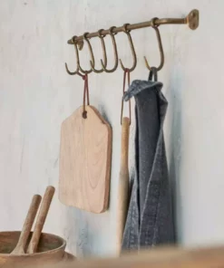 Nkuku Home Accessories Ikoma Hook Set - Antique Brass