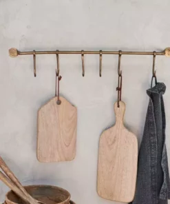 Nkuku Home Accessories Ikoma Hook Set - Antique Brass