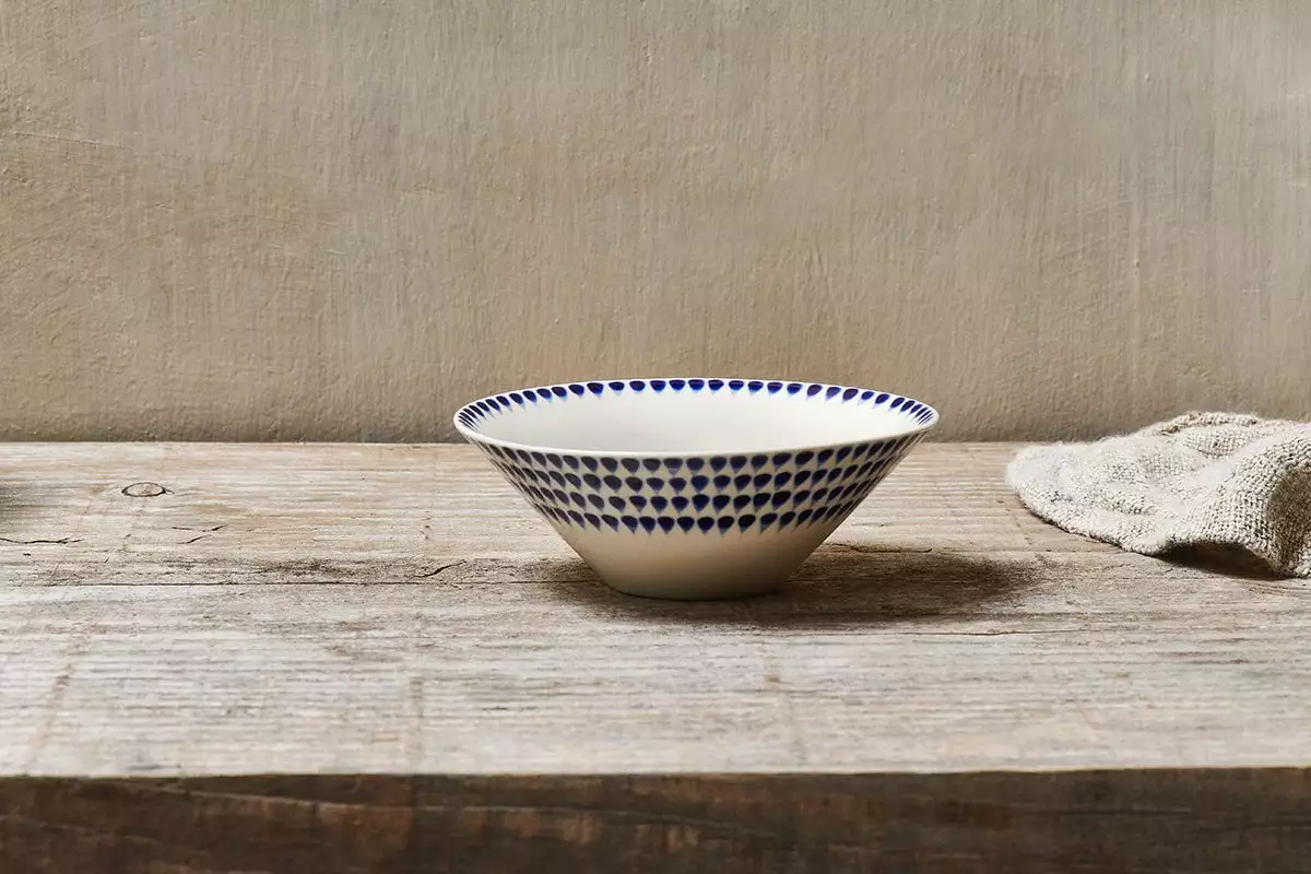 Nkuku Indigo Drop Dipping Bowl 4 Nkuku Indigo Drop Dipping Bowl