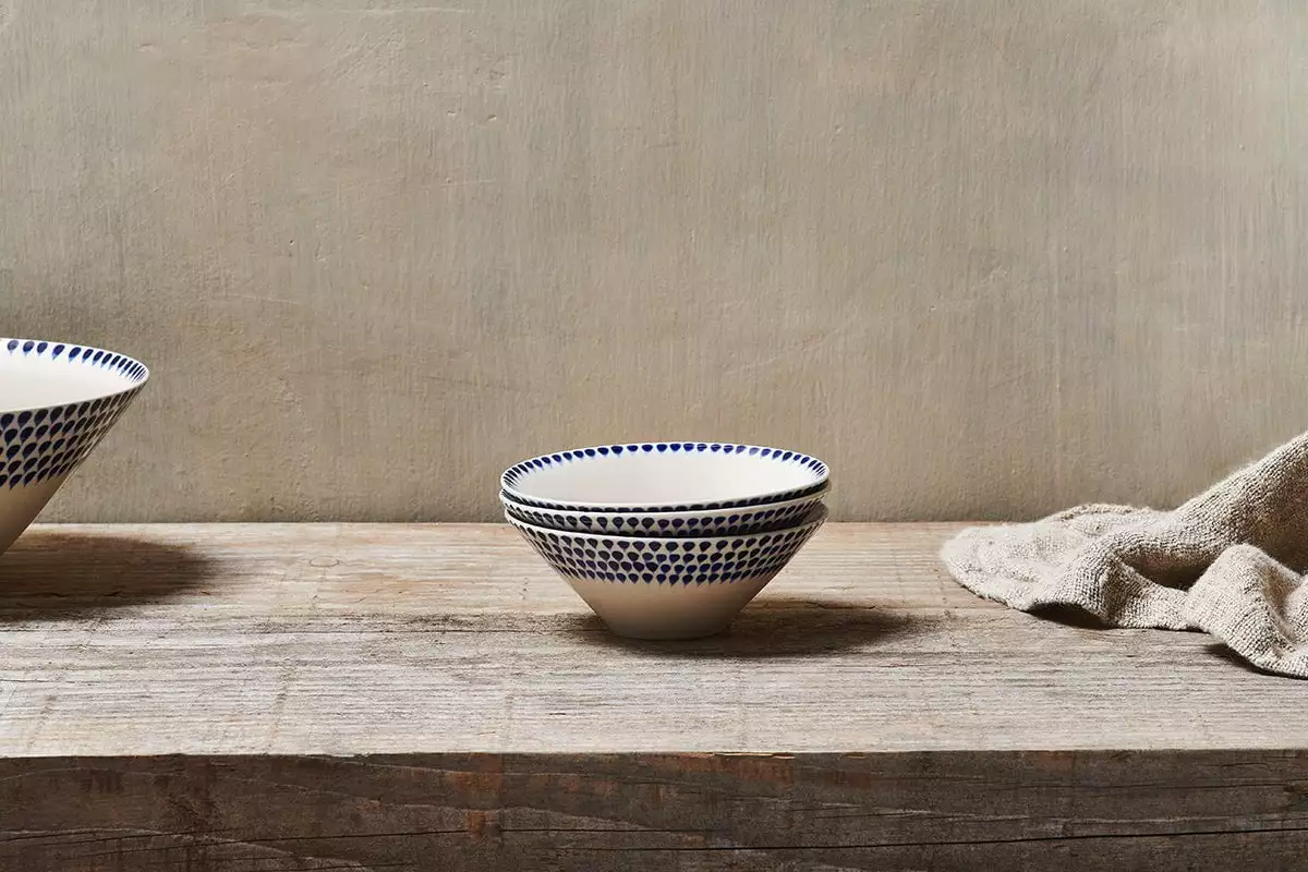 Nkuku Indigo Drop Dipping Bowl 3 Nkuku Indigo Drop Dipping Bowl