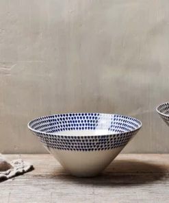 Nkuku Indigo Drop Serving Bowl
