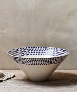 Nkuku Indigo Drop Serving Bowl