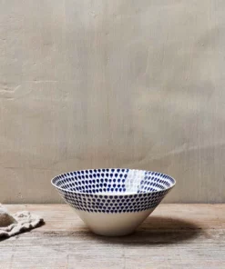 Nkuku Indigo Drop Serving Bowl