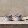 Nkuku Tableware Indigo Drop Small Mug (Set Of 2) 2 Nkuku Tableware Indigo Drop Small Mug (Set Of 2)