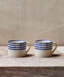 Nkuku Tableware Indigo Drop Small Mug (Set Of 2)
