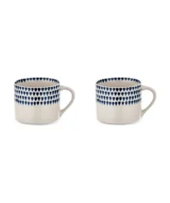 Nkuku Tableware Indigo Drop Small Mug (Set Of 2)